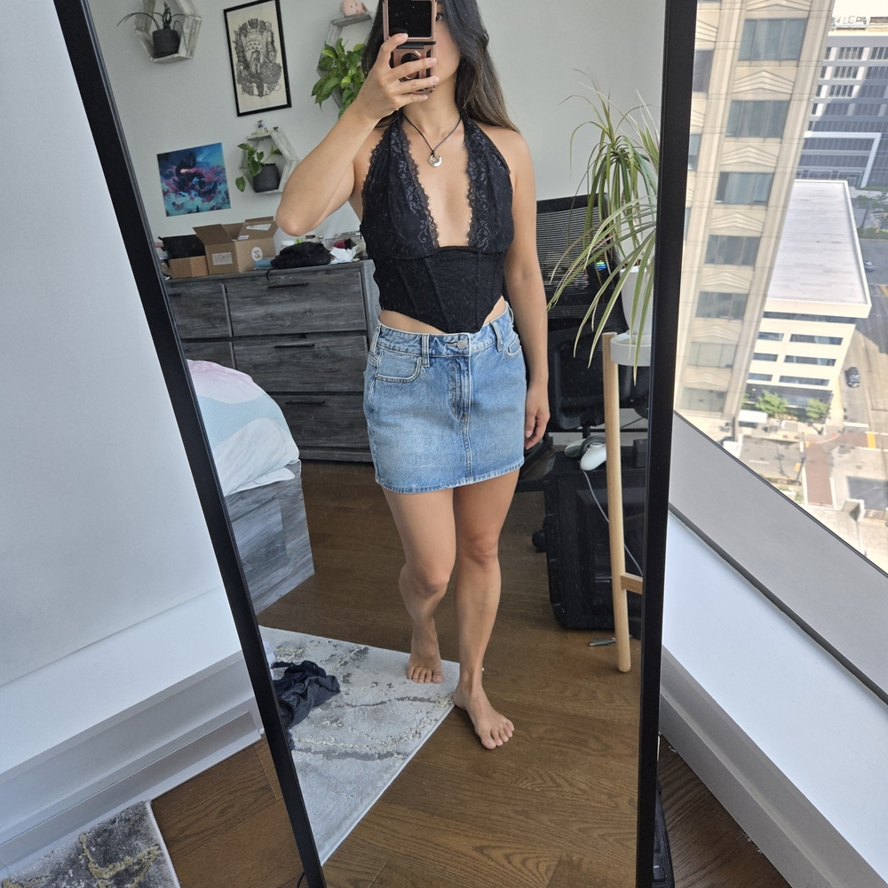 Windsor Black Lace Halter Top